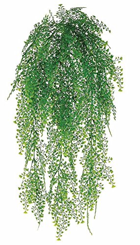 Four 26" Artificial Maiden Hair Fern Grass Hanging Bushes
