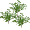 18" Artificial Soft Plastic Fern - Package of 3 (Maidenhair) - color: Maidenhair
