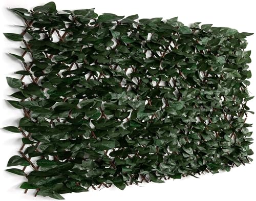 DOEWORKS Expandable Fence Privacy Screen for Balcony Patio Outdoor, 1PC Faux Ivy Fencing Panel for Backdrop Garden Backyard Home Decorations