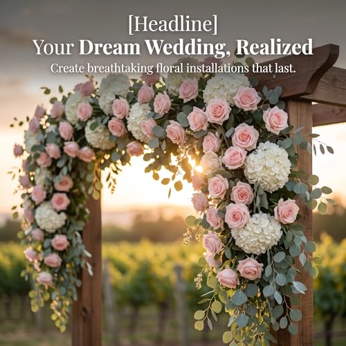 52pcs Blush Pink Roses Artificial Flowers Ivory Fake Flowers Silk Roses with Stems for DIY Wedding Bouquets Bridal Shower Centerpieces Arrangements Party Home Decorations - color: Blush Pink