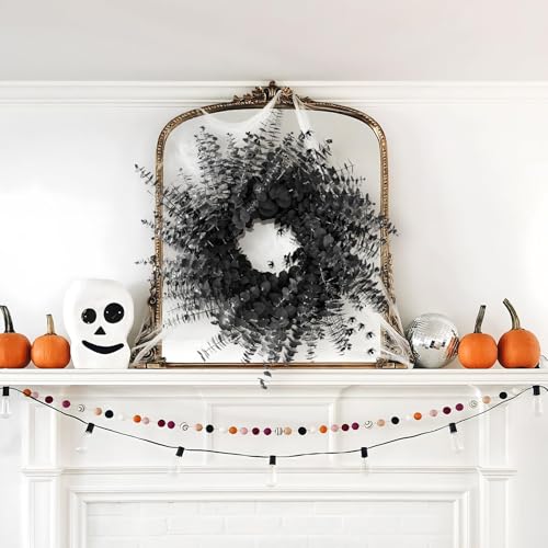 Black Eucalyptus Stems Decor,20PCS 17" Real Dried Preserved Eucalyptus Stems Plant for Home Vase Wedding Festival Floral Fall Halloween Arrangement Decorations - color: Black, size: 20Pcs Eucalyptus Stems