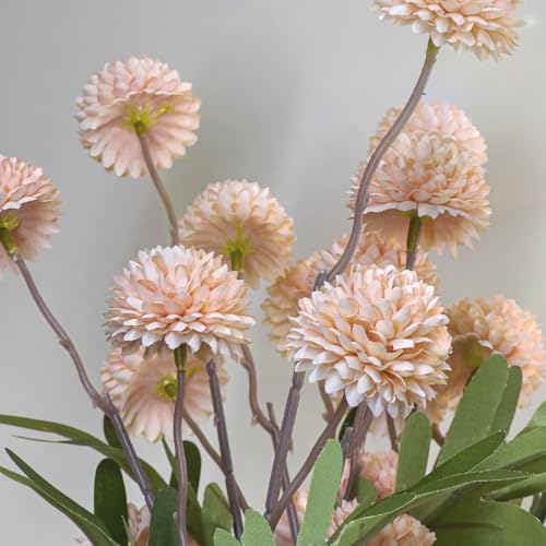 Fake Flowers, 10 Pack Bundles 50 Blossoms Artificial Flowers Perfect for Living Room Decor, Elegant Table Centerpieces & Modern Room Decor Aesthetic, Pink - color: Pink