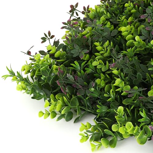 3rd Street Inn Artificial Greenery Wall Panels for Privacy - 4-Pack - color: Purple Passion Mix