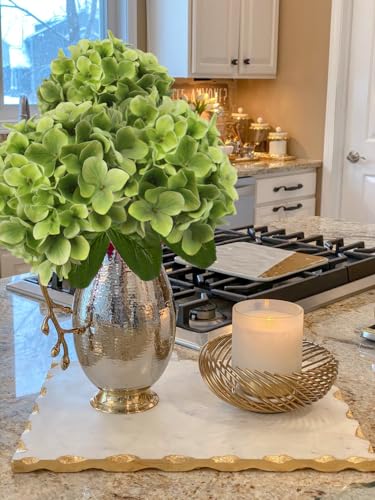 DILATATA Faux Hydrangea Large Artificial Green Hydrangea Flowers 26" Real Touch Hydrangea Flowers Lifelike Silk Hydrangea Stems for Wedding Party Garden Home Decor-Green Flowers 3PCS - color: Green #3, size: 3PCS