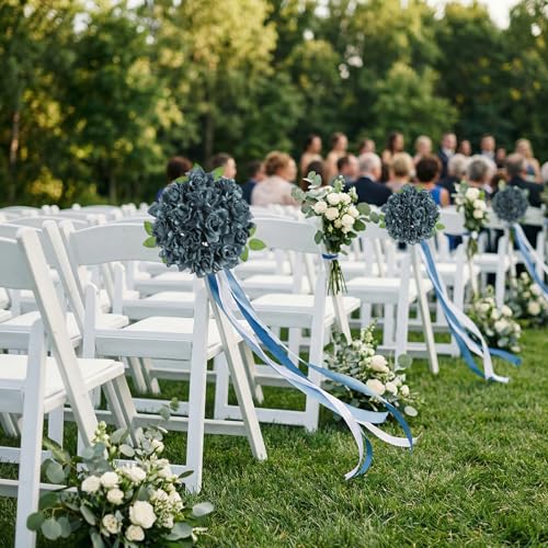 IPOPU 25PCS Artificial Gardenia Flowers 3.15’’ Deep Blue Fake Flower Heads Foam Roses with Stems for DIY Wedding Bouquets Party Home Centerpieces Decor(Deep Blue) - color: Deep Blue