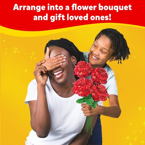 Skillmatics Poke-in Art - Rose Bouquet, Mess-Free Fun for Kids, DIY Wood Craft Kits, Creative Activity, Gifts for Girls & Boys Ages 4, 5, 6, 7, 8, 9, 10, 11, 12 - style: 8. Rose Bouquet