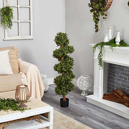 Nearly Natural 46in. Boxwood Spiral Topiary Artificial Tree