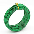 11 Yard Aluminum Wire Bendable Metal Wire Jewelry Craft Wire Beading Floral Making Jewelry Making Doll Making (9 Gauge, Green) - color: Green, size: 9 Gauge