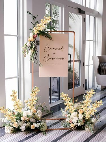 IPOPU 5 Pcs Real Touch Faux Orchid Champagne Orchid Artificial Flowers with Long Stem for Wedding Party Centerpiece Bridal Bouquet DIY Home Living Room Decoration - color: Champagne