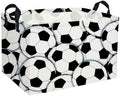 Rectangular Soccer Basket,Kids Baskets.Waterproof PE Coating Cute Bin with Handles.Boys Bins,Toys Box,Books Baskets,Gifts Bin. (Soccer basket) - color: Soccer basket