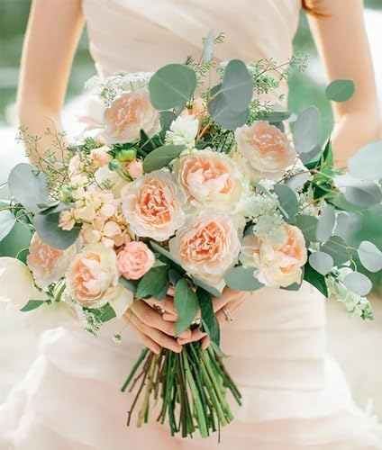 IPOPU Champagne Fake Peonies Artificial Ranunculus Flowers 6pcs 18Heads Champagne Silk Flowers 20.47" Artificial Flowers Bulk for Faux Floral Arrangements Home Table Decor - color: Champagne