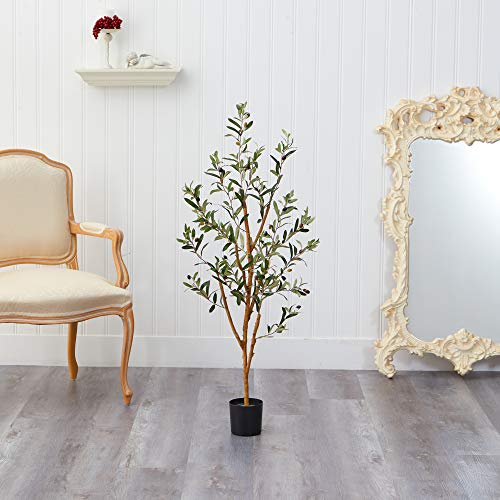 Nearly Natural 3.5ft. Olive Artificial Tree - size: 3ft 6in