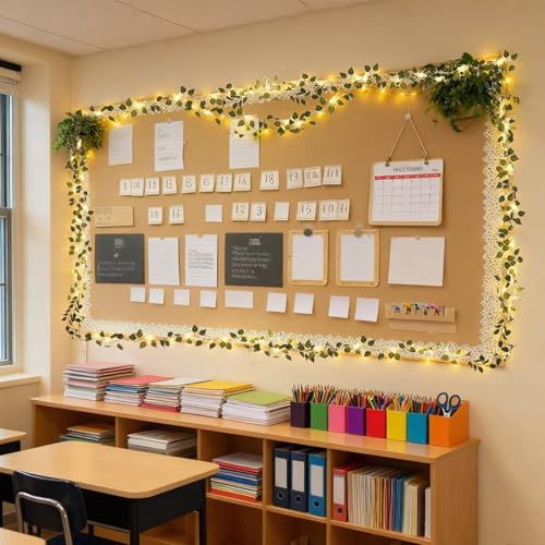 CEWOR Vines with Lights Battery Operated, 40ft 120 LED Ivy String Lights, Fake Ivy Garland with Lights for Home Wedding Decor (Pothos) - size: 40FT pothos with 120 lights