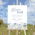 Bloom Bar Sign, Baby Boy In Bloom, Blue Wildflower Favor Sign Diy Bouquet Bar, Baby Shower Flower Bar Sign - color: Flower #13