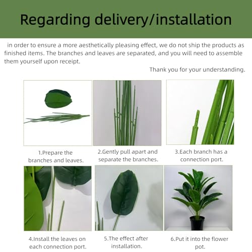32.7"/36.2" Artificial Parlor Palm Tree - Realistic Faux Indoor Plants with Bendable Stems, for Home/Living Room/Office Decor (Floor Plant) (36.2")