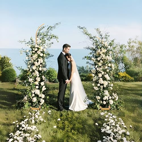 Metal Balloon Arch Stand, Set of 2 Wedding Arch Stand Flower Arch Backdrop Floral Wedding Arches for Ceremony Decorations