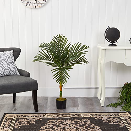 Nearly Natural 3ft. Golden Cane Artificial Palm Tree - color: Single Stalk, size: 3ft