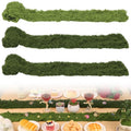 Fake Moss Roll Table Runner, Artificial Moss Sheet 4’’Wx47’’L, Dark Green and Light Green Moss Mat for Table, Wedding, Christmas, Garden, Craft, Home Décor
