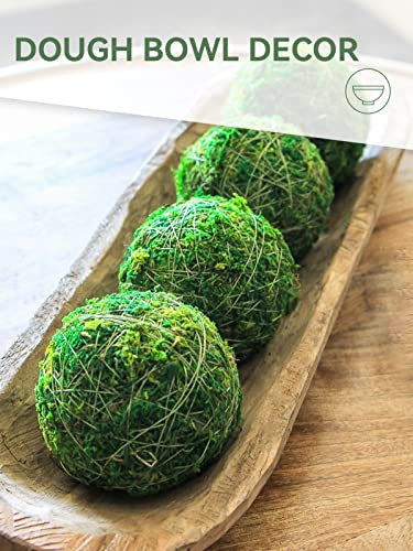 Biubee 12Pack Decorative Faux Dried Moss Balls- 2.2" Artificial Green Plant Mossy Globes Handmade Sphere Moss Gift for Home Dough Bowl Vase Chinoiserie Decors Party Wedding Display - size: S(12pcs)
