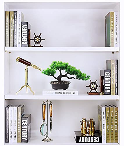 Artificial Bonsai Tree Fake Plant Decoration Potted Tree Faux House Plants Small Japanese Pine Bonsai Plant for Indoor Home Decoration Office Hotel Windowsill Desktop Display Zen Decor Trees