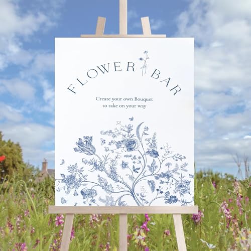 Bouquet Bar Signs, Make A Bouquet Sign, But First Flower Sign, Bridal Shower Flower Station Welcome Sign - 05 - color: Flower #15