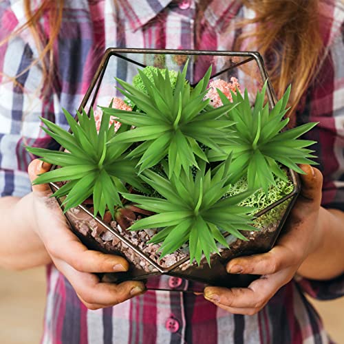 Jutom 8 Pcs Artificial Succulents Plants Faux Succulents Unpotted Yucca Lifelike Touch Agave Plant Fake for DIY Garden Home Office Outdoor Decoration (Green)