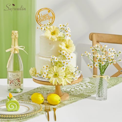 Serwalin 48pcs Small White Daisy Flowers Artificial Bouquet, Realistic Faux Daisy Fake Wildflowers Daisies Arrangements for Home Garden Vase Wedding DIY Home Party Decor (Basket Not Included) - color: White, size: 48PCS