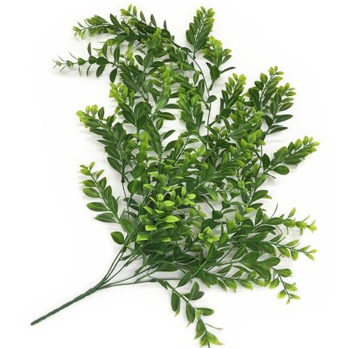 Artificial Hanging Plants, Fake Hanging Vines Plastic Greenery Garland Faux Ivy Leaves Vine Flowers for Outdoor Decor Indoor Home Garden Christmas Party Wedding DIY Bedroom Wall Decorations, 4 Pack - color: Green Hanging Vines / 4 Pack