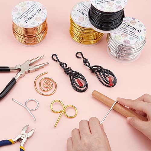 BENECREAT 9 Gauge Jewelry Craft Aluminum Wire 55 Feet Bendable Metal Sculpting Wire for Craft Floral Model Skeleton Making, Plant Gardening, Silver - color: Silver, size: 9 Gauge
