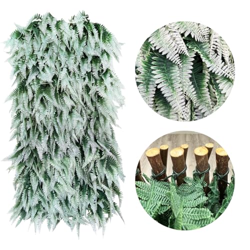 Expandable Fence Privacy Screen for Balcony Patio Outdoor,Decorative Faux Ivy Fencing Panel,Artificial Hedges (Single Sided Leaves)…1 - color: GREEN&WHITE