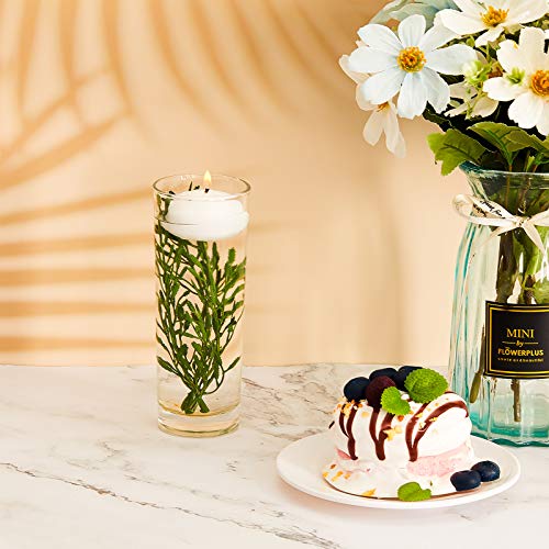 WILLBOND 50 Pcs Faux Flowers for Floating Candles Floating Flowers Vase Fillers for Centerpieces Mini Flower Filler Filling in Cylinder for Wedding Centerpiece Party Decor (Green) - color: Green