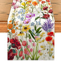 Spring Table Runner Easter Butterfly Kitchen Dining Table Centerpiece Summer Birds Flowers Decor Jesus Spring Decorations for Home Party-72 Inches Long