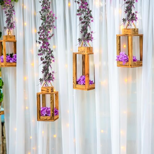 RECUTMS Fake Ivy Garlands for Decoration Christmas Wall Leaves Decor Vines for Bedroom Artificial Leaves for Home Room Wall Outdoor Garden Party Proch Wedding Backyard Arch Decor(Fuchsia) - color: Fuchsia, size: Ivy Garland