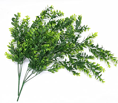 Artificial Hanging Vine, Faux Plastic Leaves Ivy Plants Fake Greenery Plant UV Resistant Vines Decor for Bedroom Indoor Outdoor Home Kitchen Garden Office Wall Wedding Christmas Decoration 2 Pack - color: Green Leaves Hanging Vine / 2 Pack