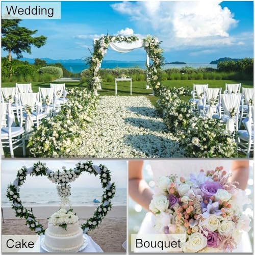 Higfra Artificial Flowers 50 Stems Realistic Roses - Lifelike Fake Flowers for Wedding Bouquets, Baby Shower Decor, Home Centerpieces, DIY Floral Arrangements (Burgundy, 50pcs) - color: Burgundy, size: 50Pcs