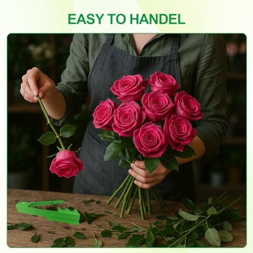 Rose Thorn Stripper Tool Thorn Remover for Roses Durable Iron Floral Stem for Removing Thorns and Leave Flower Stem Cutter - style: 1 PCS