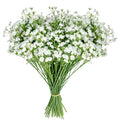 28CM Artificial Babys Breath Flowers,36pcs Babys Breath Artificial Flowers Bulk White for Wedding Bouquets,Party Decorations Realistic Fake White Flowers for Bridal & Event Decor