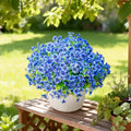 Artificial Flowers for Outdoors,Blue