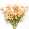 Artificial Silk Daisy Fake Flowers 20.8 Inch, Champagne Flowers Artificial Wildflowers for Wedding, 10 Pcs Faux Daisy Flowers Artificial Flowers with Stem for Outdoors, Home Garden, Photography Props - color: Champagne