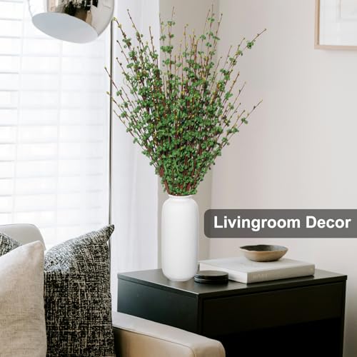 Wootkey 5 Pcs 29.5" Green Long Stem Artificial Jasmine Flowers Dry Branches for Home Office DIY Floral Art Plant Wedding Spring Table Centerpieces Yard Outdoor Party Decoration - color: Green, size: 5pcs-29.5''