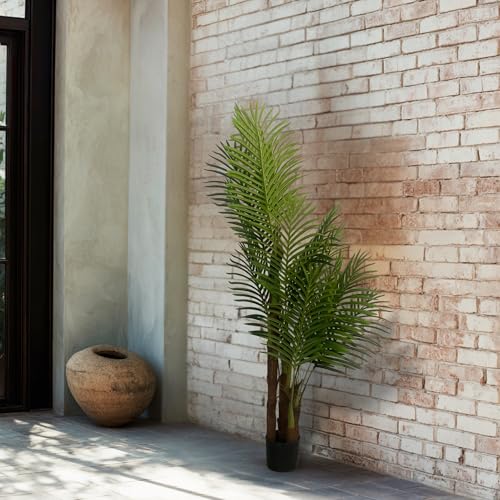 XBrand 5ft Artificial Palm Tree, Lifelike Tropical Decor for Home & Office - color: Palm Tree - 5ft