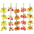 PH PandaHall 5 Styles Fruits Artificial Fake Hanging Banner Lemon Pomegranate Apple Orange Strawberry Garland Plant Decor for Wedding Backdrop Thanksgiving Day Christmas Party Sukkot Decoration