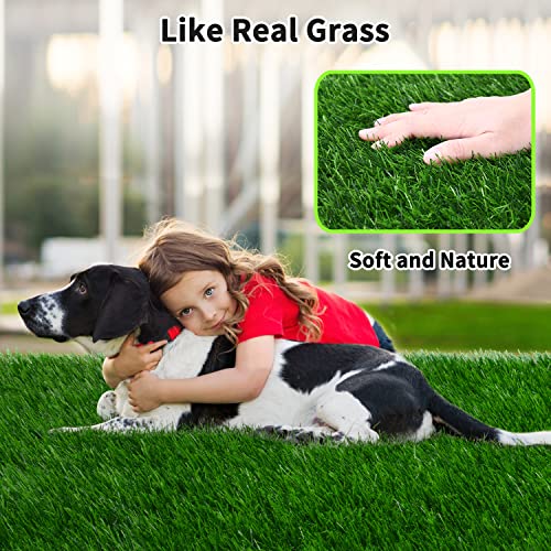 Grass Pad for Dogs 59.1 x 39.4 inches - Fast-Drain Fake Grass for Pets Potty Training, Easy to Clean Fake Grass for Dog Indoor Outdoor Use (1 Pack) - size: 59.1x40 Inch