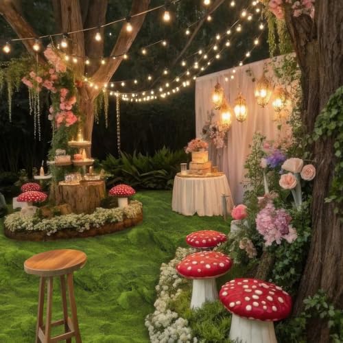 FAICOIA Fake Moss Rug Table Runner Green Moss Roll for Fairy Gardens Grass Wedding Woodland Table Decor Artificial Moss for Indoor Plants Crafts 20" x 79" Green Moss for Decorating Wall 50 x 200cm - color: Green - 20" x 79"