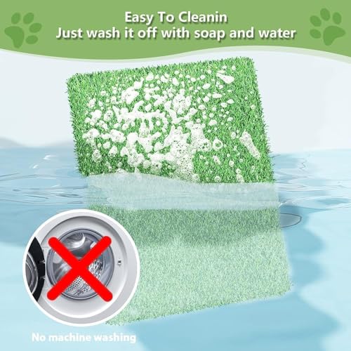 Artificial Grass for Dogs Pee Tray Fake Grass Mat for Professional Puppy Potty Trainer Replacement Dog Grass Pad for Indoor and Outdoor 39.3 x 31.4 Inch (Pack of 1) - size: 39.3 x 31.4 Inch (Pack of 1)