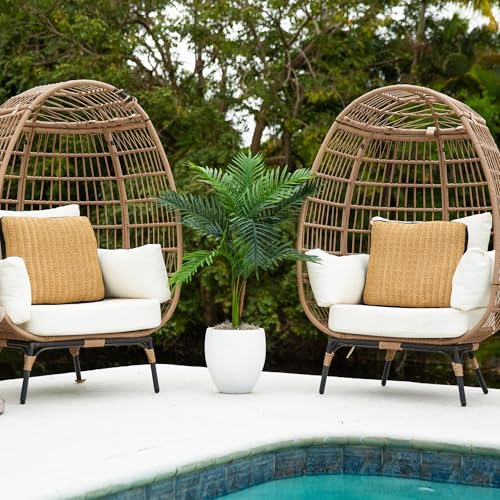 Nearly Natural 3ft UV Resistant Artificial Double Robellini Palm Tree - Indoor/Outdoor