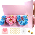Valentines Day I Love You Box Flower Gift Box Heart Shaped Empty Cardboard Fillable Gift Box Flower Letter Box Chocolate Strawberry Candy Jewelry Package for Luxury Style Flower Arrangements Birthday - color: Pink