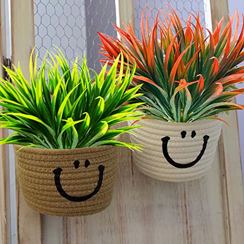 8 Pcs Outdoor Fake Plants UV Resistant Artificial Tall Grass Plants Faux Tropical Flowers Bushes Décor Fall Winter Summer Planters Patio Front Door Porch Plastic Greenery & Shrubs Decoration - color: Red, size: 8pcs