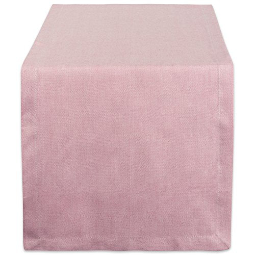 DII Chambray Kitchen, Tabletop Collection, Rose, 14x108 Table Runner - color: Rose, size: 14x108" Table Runner