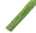 Floral Wire Stems 200pcs 15.7 Inch Artificial Flower Stems, Dark Green Flower Wire, Fake Flower Sticks for Paper Flower, Bouquets, Wreaths and DIY Projects (Light Green（0.03inch，200PCS）) - color: Light Green（0.03inch，200pcs）